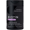 Sports Research® Biotin 10,000mcg with Organic Coconut Oil - Biotin (Vitamin B7) for Healthy Skin and Hair Support* - for Women and Men - Vegan, Non-GMO