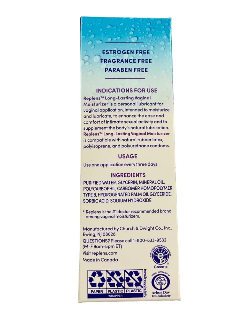 Replens Long-Lasting Vaginal Moisturizer -8 Count (Pack of 3) Replens Au supplements