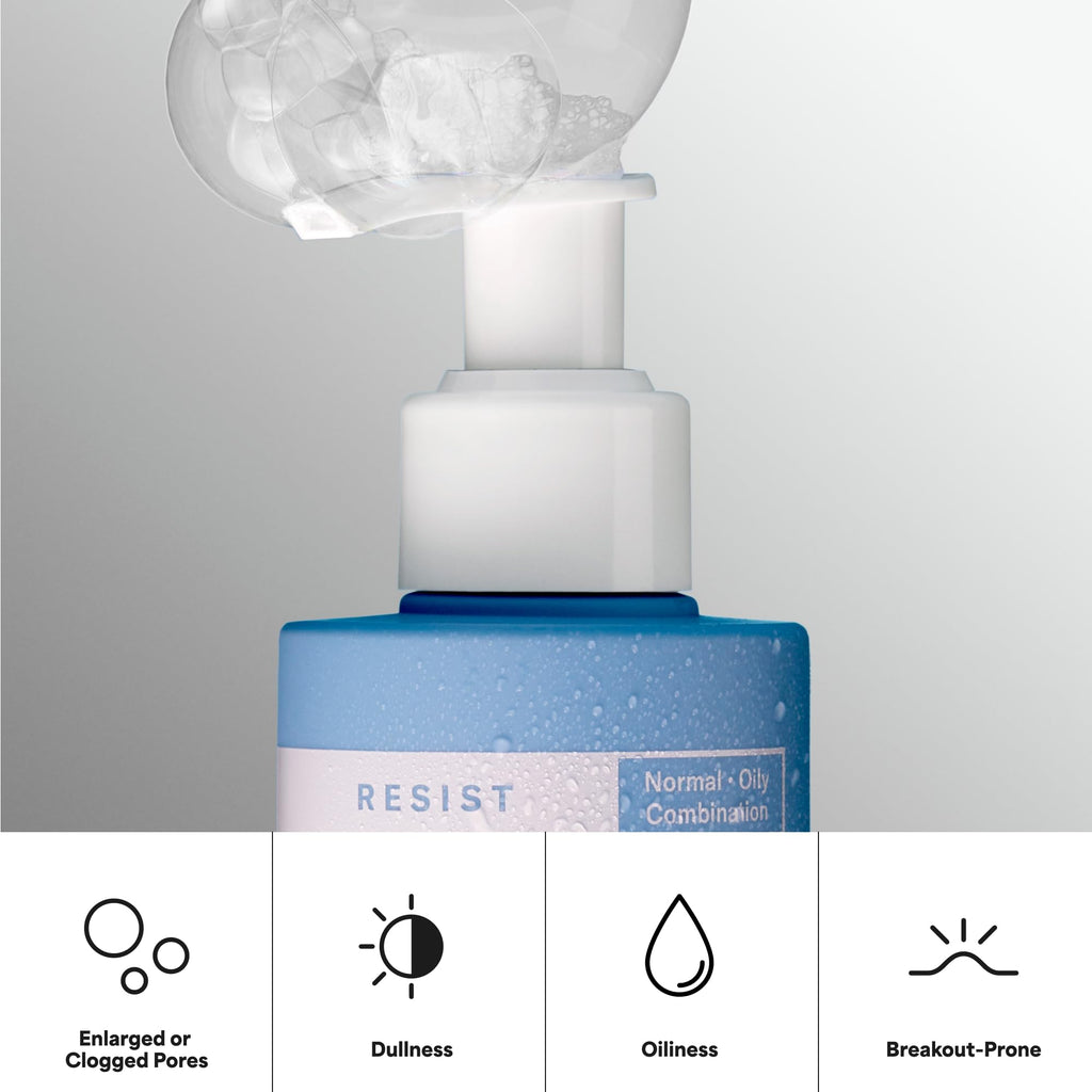 Paula's Choice RESIST Perfectly Balanced Foaming Facial Cleanser, Face Cleanser with Hyaluronic Acid & Aloe, Anti-Aging Face Wash