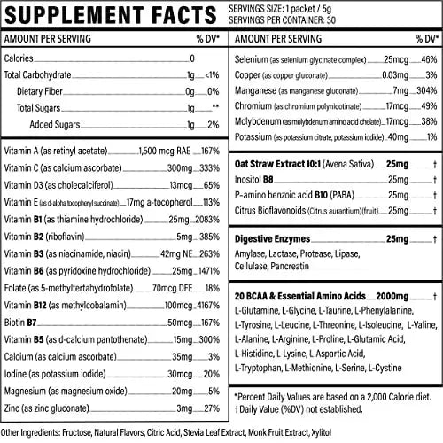 Liquid Multivitamin Drink Mix Vitamin Powder BCAA Won't Upset Your Stomach Daily Keto Sport Formula 99 Au supplements
