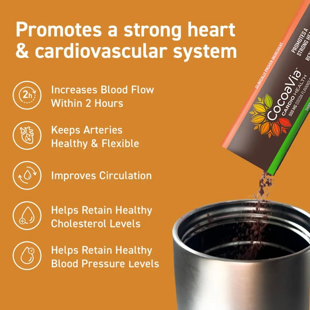 CocoaVia Cardio Health Cocoa Powder, 15 Single Serve Sticks, 500mg Cocoa Flavanols CocoaVia Au supplements