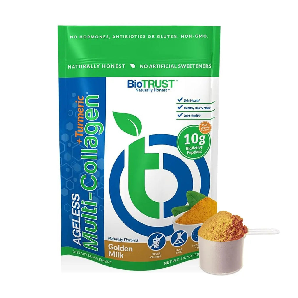 BioTrust Collagen Powder with Turmeric – 5 Types (I, II, III, V, X) + Turmeric BioTrust Au supplements