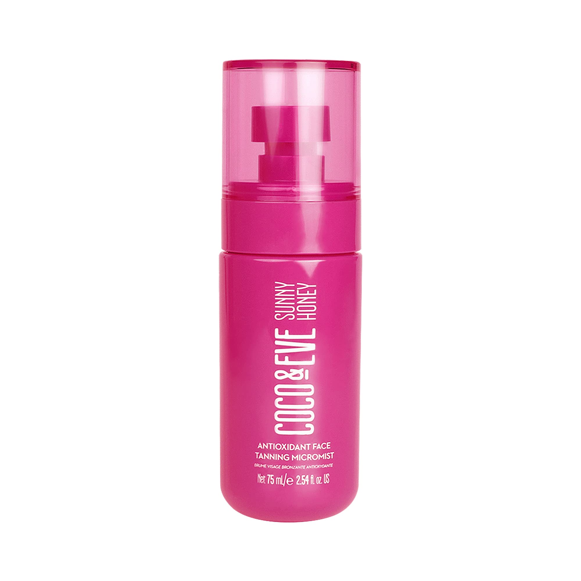 Coco & Eve Face Tanning Micromist – Sunless Facial Self Tanner Ultra Fine Mist for Face,