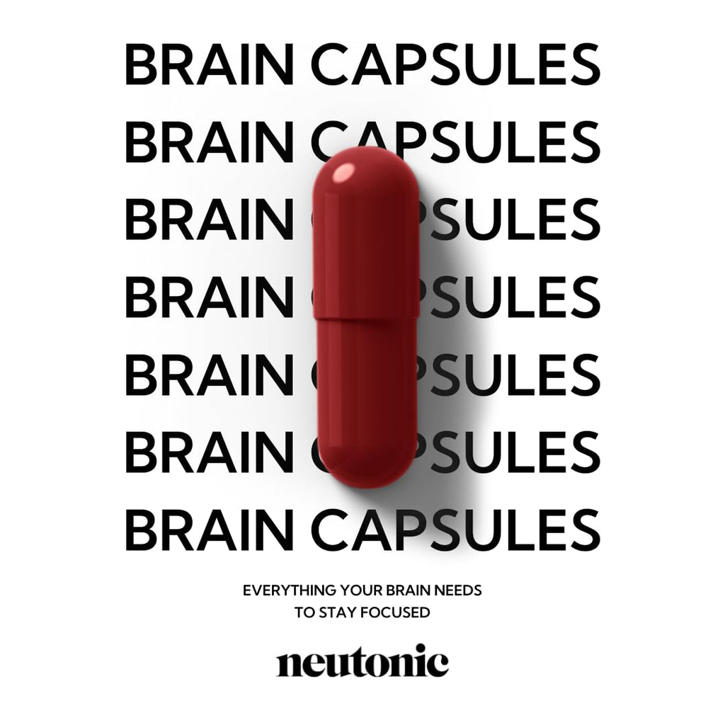 Neutonic Nootropic Brain Supplement | 1 Month Supply 90 Capsules | for Men and Women | Support Memory, Mental Clarity, Cognitive Function | Boost Focus, Energy, Brain Health Neutonic Au supplements