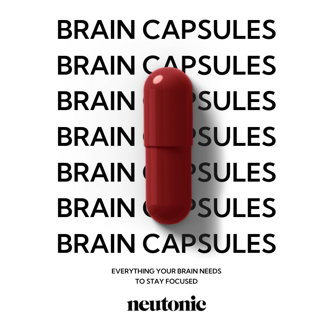 Neutonic Nootropic Brain Supplement | 1 Month Supply 90 Capsules | for Men and Women | Support Memory, Mental Clarity, Cognitive Function | Boost Focus, Energy, Brain Health Neutonic Au supplements