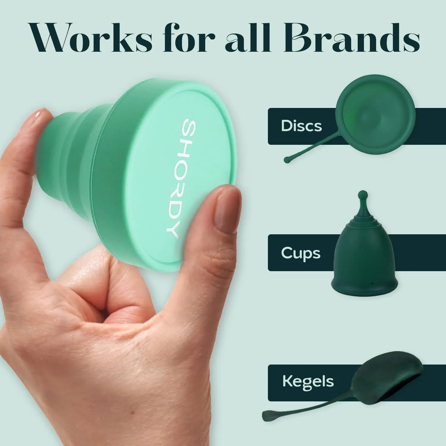 SHORDY Menstrual Case Holder for Sterilization, Collapsible Silicone Container - Boil, Sterilize SHORDY Au supplements