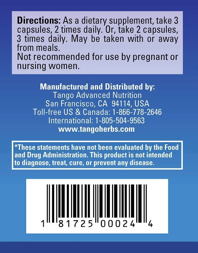 Tango FloControl Natural Bladder Support Supplement Promotes Healthy Bladder Control and Comfort (180 Vegetarian Capsules) Tango Au supplements