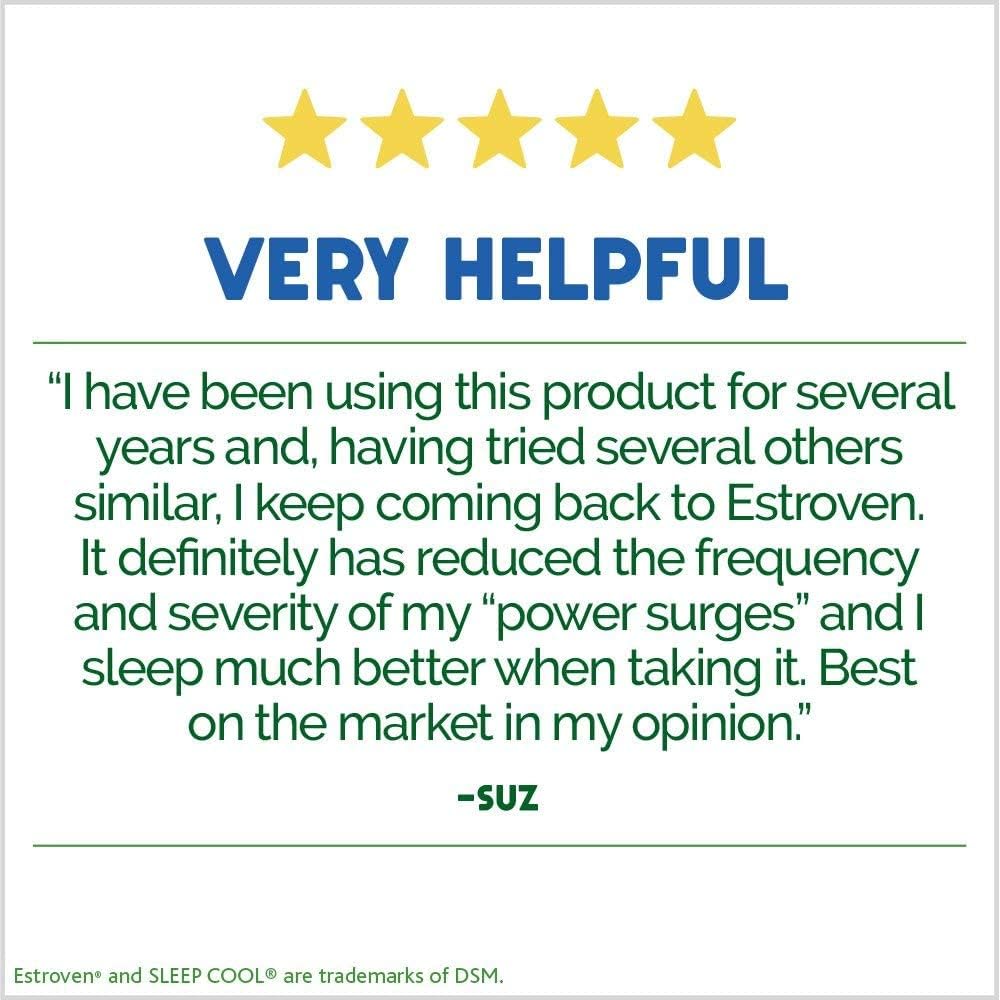 Estroven Sleep Cool for Menopause Relief, 30 Ct, Sleep Support Supplement With Clinically Proven Ingredients to Relieve Menopause Symptoms plus Night Sweats & Hot Flash Relief, Drug-No & Gluten-No Estroven Au supplements