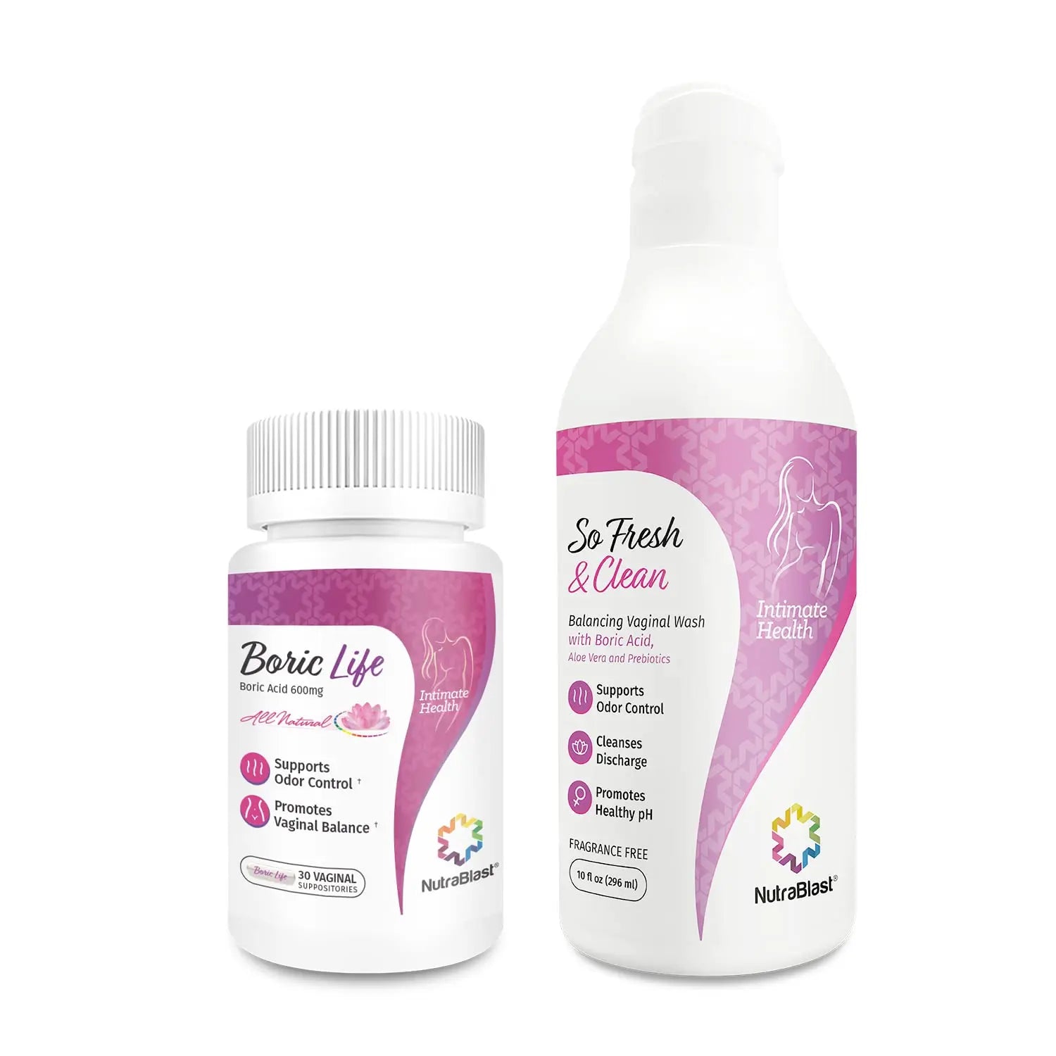 NutraBlast Boric Acid Vaginal Suppositories and So Fresh & Clean | Supports Odor Control NutraBlast Au supplements