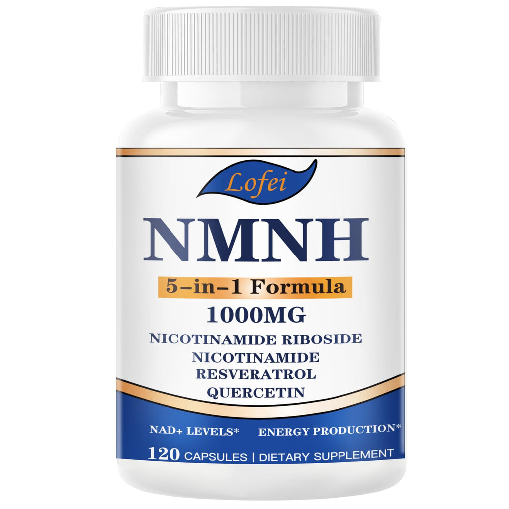 NMNH (Dihydronicotinamide Mononucleotide),NMNH Supplement 1000mg Pure Nicotinamide Mononucleotide Boosts NAD+ Levels, NAD Supplement,for Energy,Immune,Non-GMO, Gluten Free,120 Capsules Lofei Au supplements