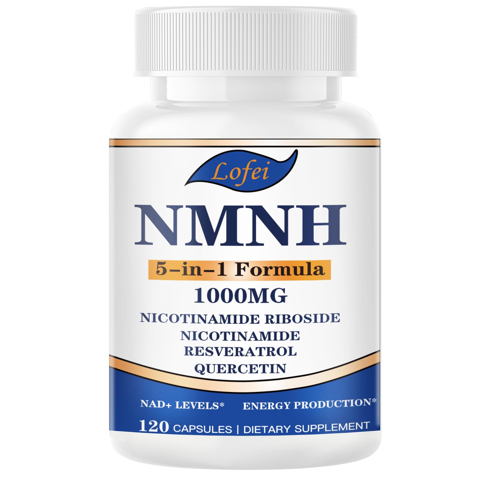 NMNH (Dihydronicotinamide Mononucleotide),NMNH Supplement 1000mg Pure Nicotinamide Mononucleotide Boosts NAD+ Levels, NAD Supplement,for Energy,Immune,Non-GMO, Gluten Free,120 Capsules Lofei Au supplements