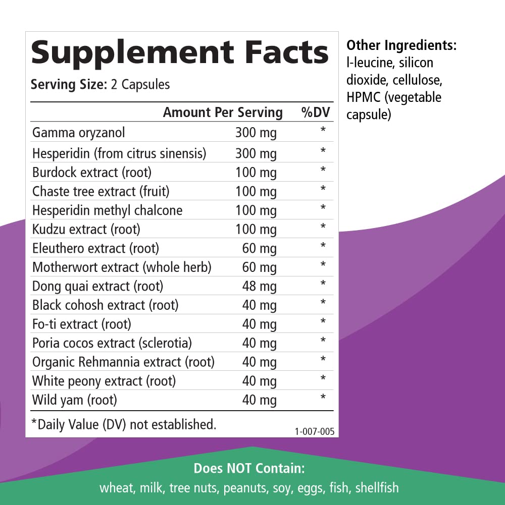 Pure Essence Labs Transitions Vitamins for Women, Natural Menopause Relief Supplement to Promote Hormone Balance, Reduce Hot Flashes, Mood Swings & Night Sweats, 60 Capsules PURE ESSENCE LABS Au supplements