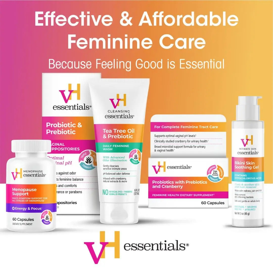 vH essentials Probiotics with Prebiotics and Cranberry Feminine Health Supplement - 60 Capsules vH essentials Au supplements