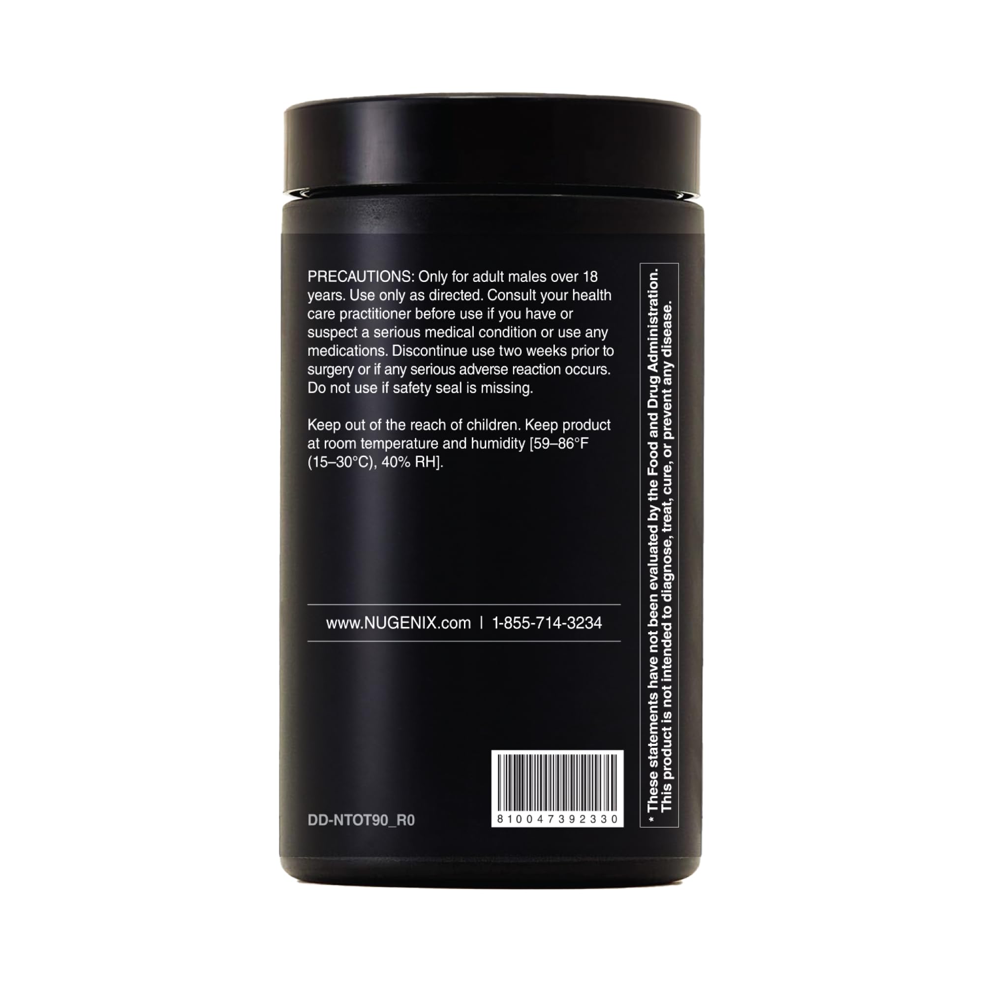 Nugenix Total-T2 - Nitric Oxide Booster for Men, Tesnor, S7, ElevATP, Tongkat, Citrulline, Nitric Oxide and Testosterone Supplement for Men (90 Count)