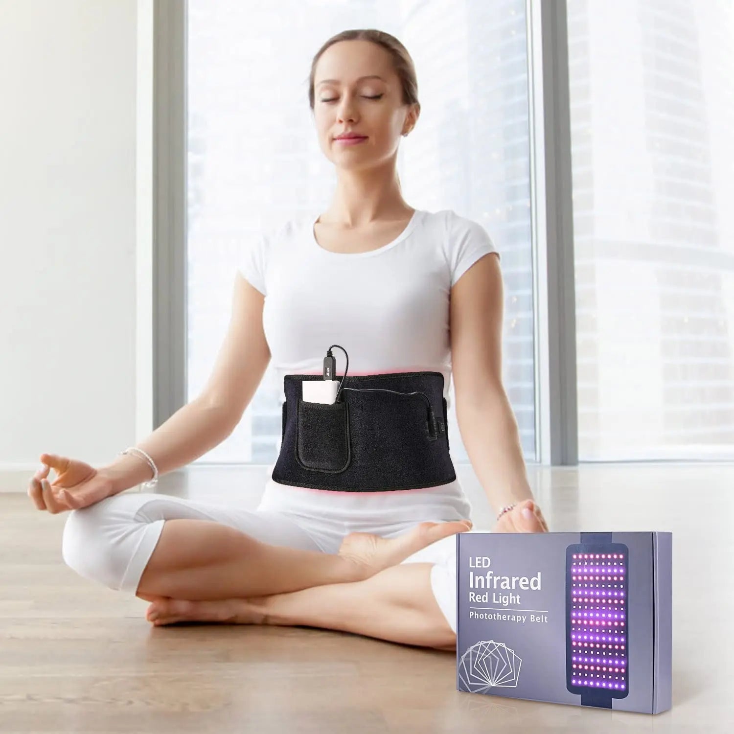 LPSAFP Red Light Therapy Belt for Body, Wearable Device with Blue, red and Near Infrared Light LPSAFP Au supplements