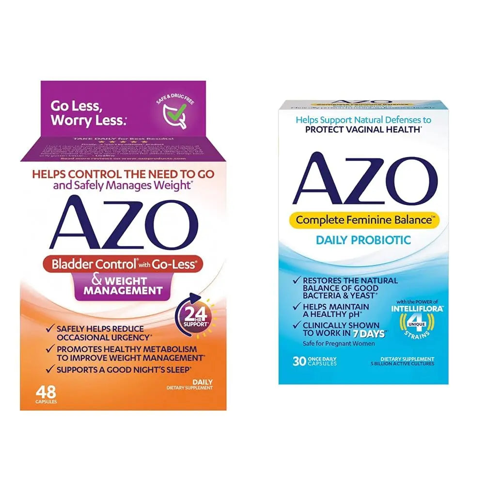 AZO Bladder Control with Go-Less® & Weight Management Dietary Supplement & Complete Feminine AZO Au supplements