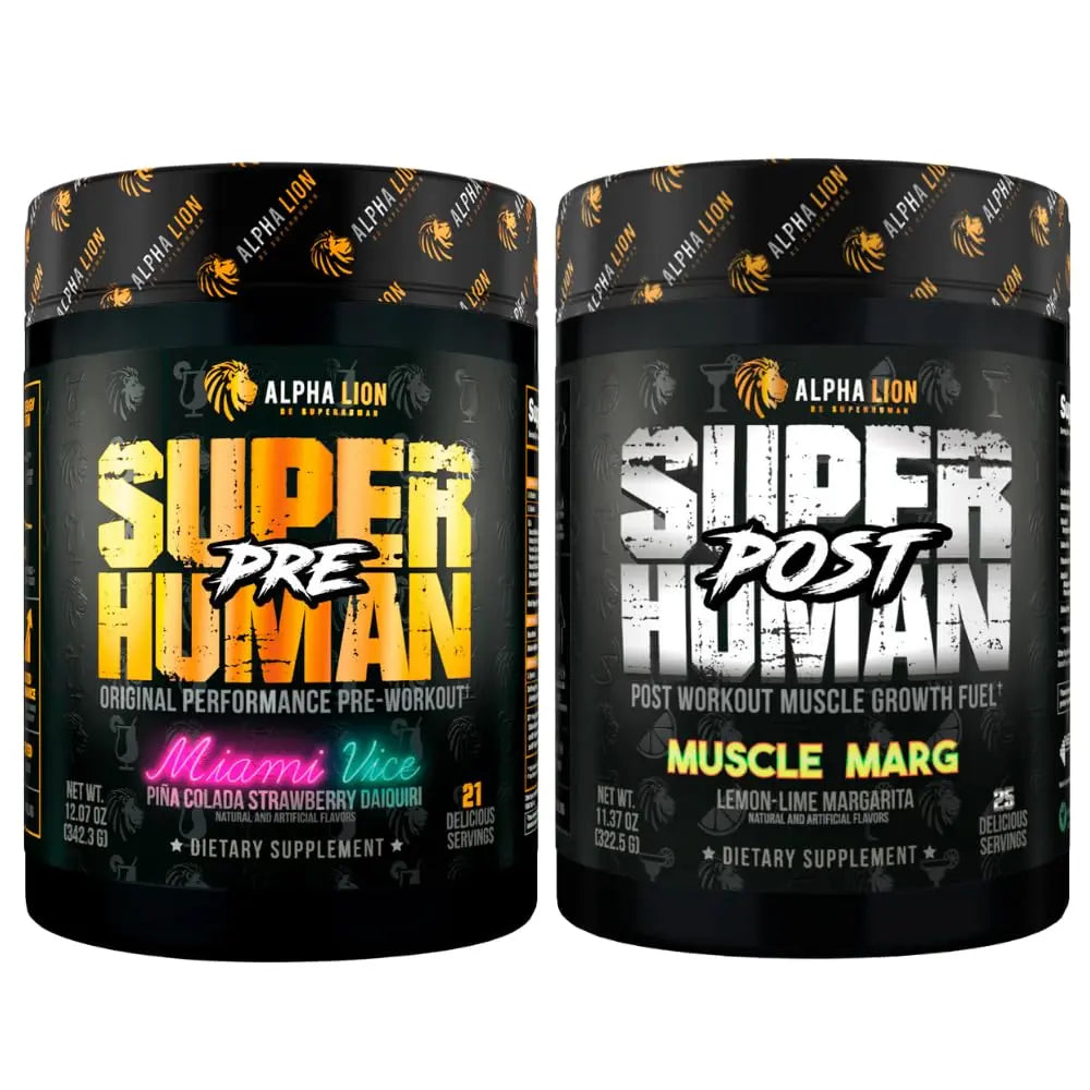 ALPHA LION Superhuman Pre Workout Powder & Post Workout Recovery Bundle, Sustained ALPHA LION Au supplements