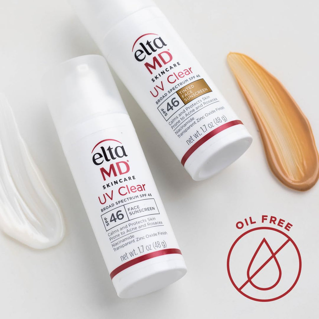 EltaMD UV Clear Face Sunscreen SPF 46, Oil Free for Face with Zinc Oxide, Dermatologist Recommended Sunscreen Lotion