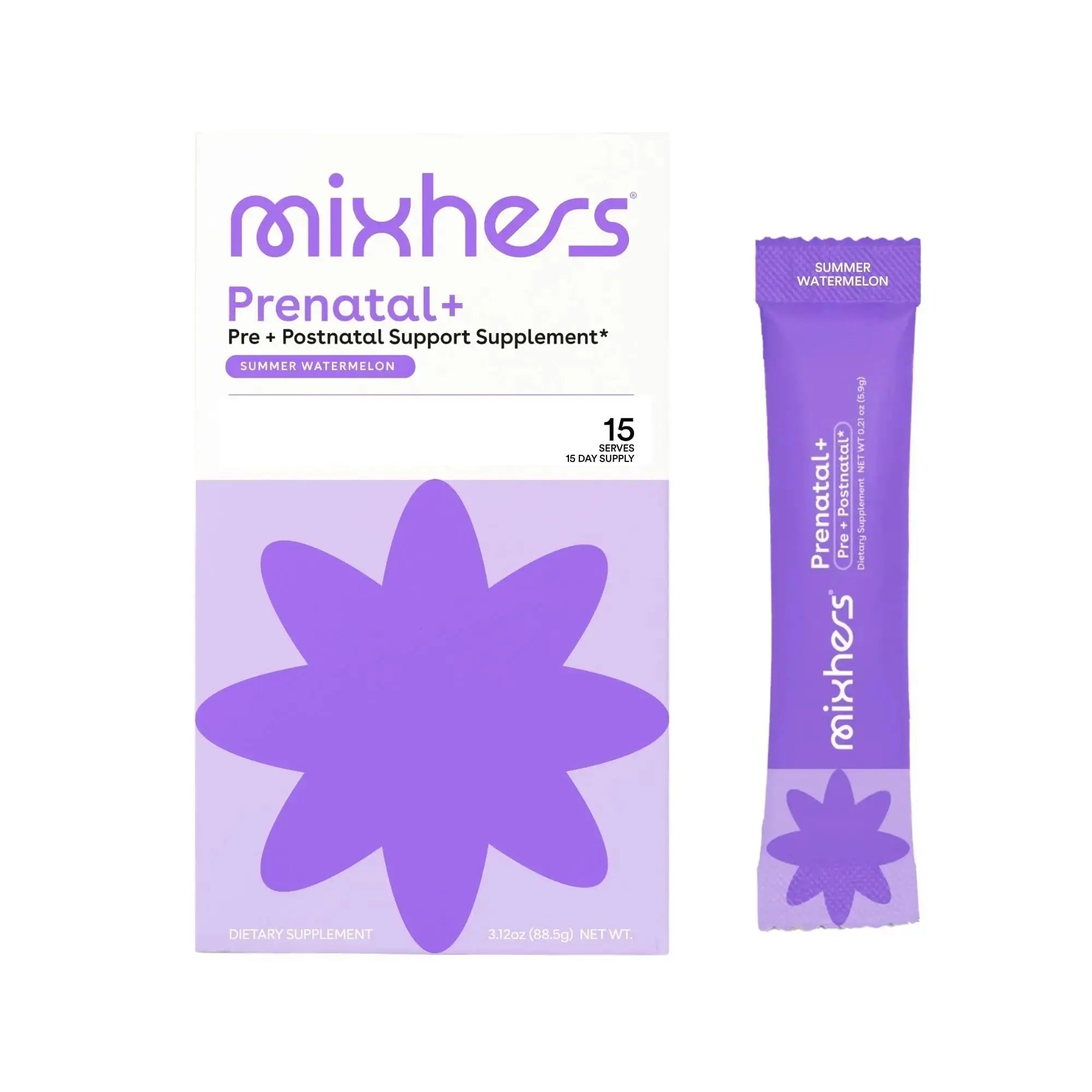 Mixhers Herbaby Pre- & Post-Natal Supplement - Liquid Multivitamin Drink Mix - With Iron, Choline & Methylated Folate MIXHERS Au supplements