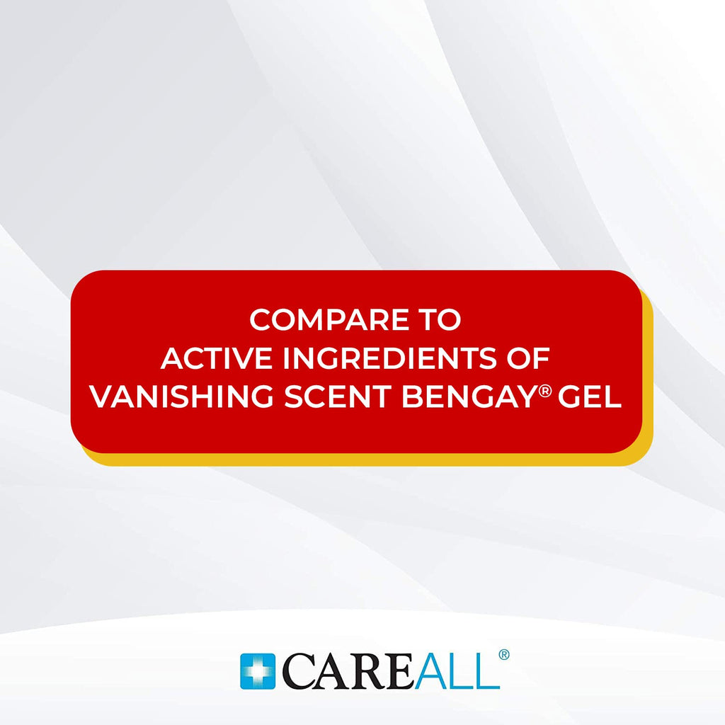 CareAll Muscle & Joint Vanishing Scent Gel, 3.0 oz. (3 Pack), Non-Greasy, Pain Relief Gel for Muscle, Back and Minor Arthritis, Topical Analgesic, 2.5% Menthol CareAll Au supplements