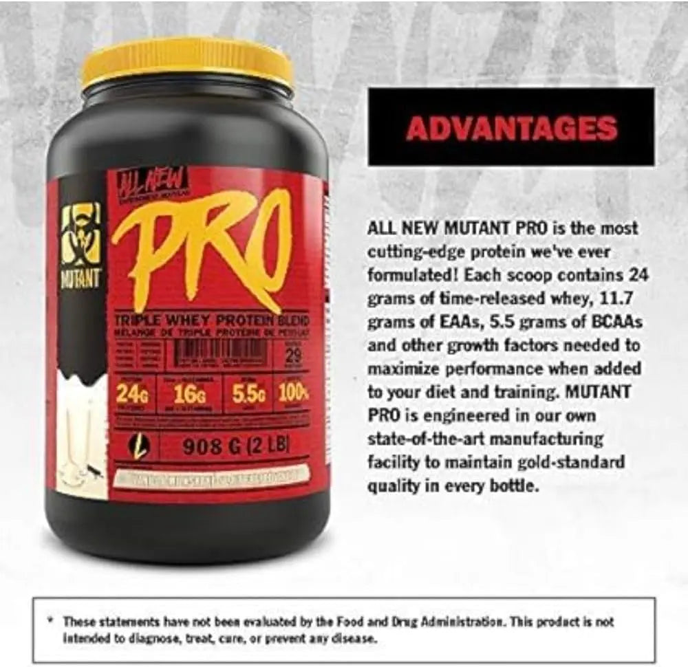 Mutant Pro – Triple Whey Protein Supplement – Time-Released for Enhanced Amino Acid Absorption Mutant Au supplements