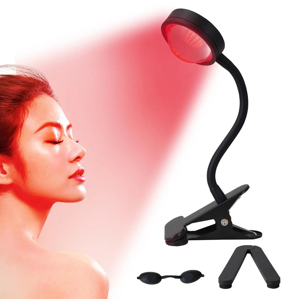 WTINTELL Red Light Therapy for Face, 660nm LED Red Light Therapy Light with Clip, Suitable WTINTELL Au supplements