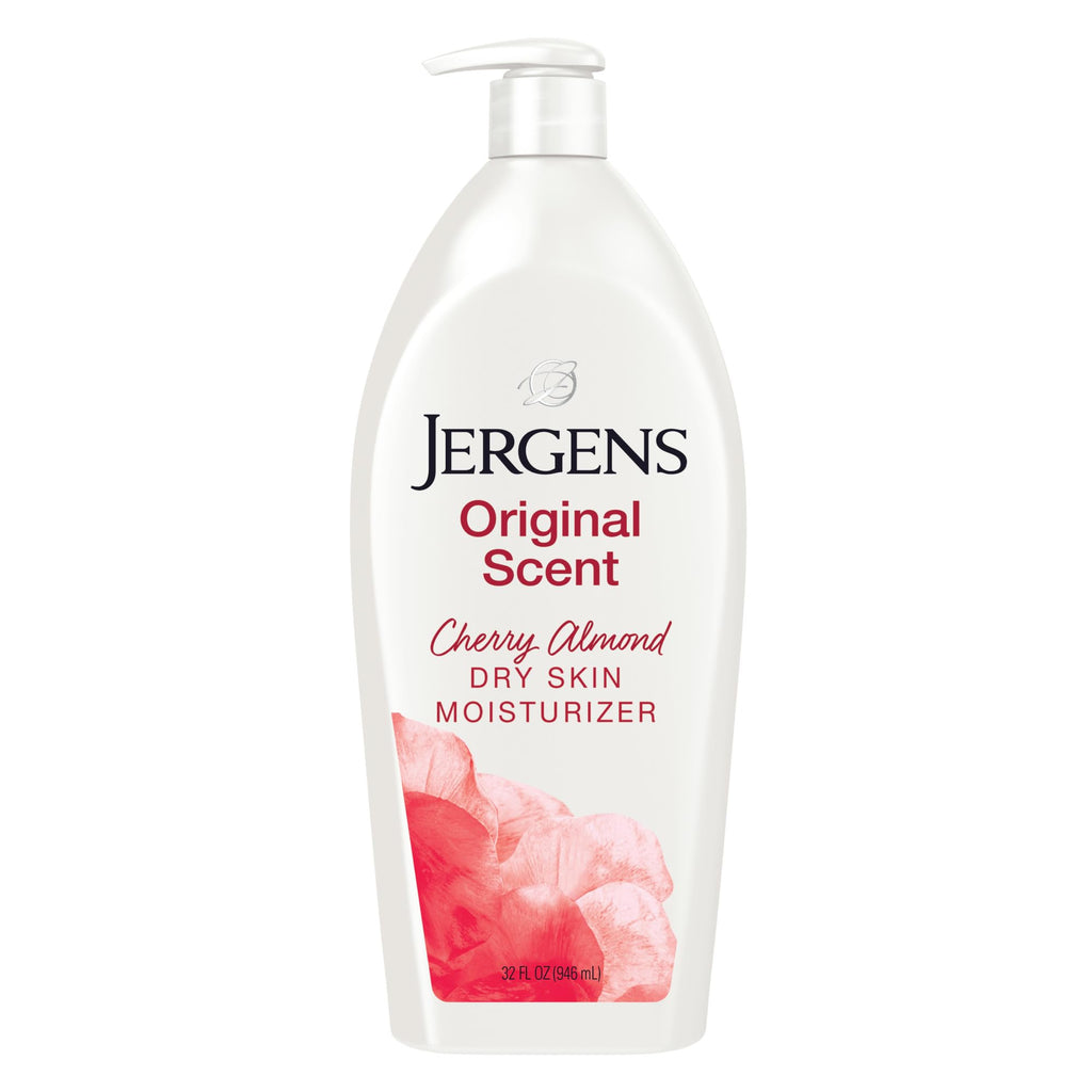 Jergens Original Scent Dry Skin Body Lotion, Hand and Body Moisturizer, Cherry Almond Essence