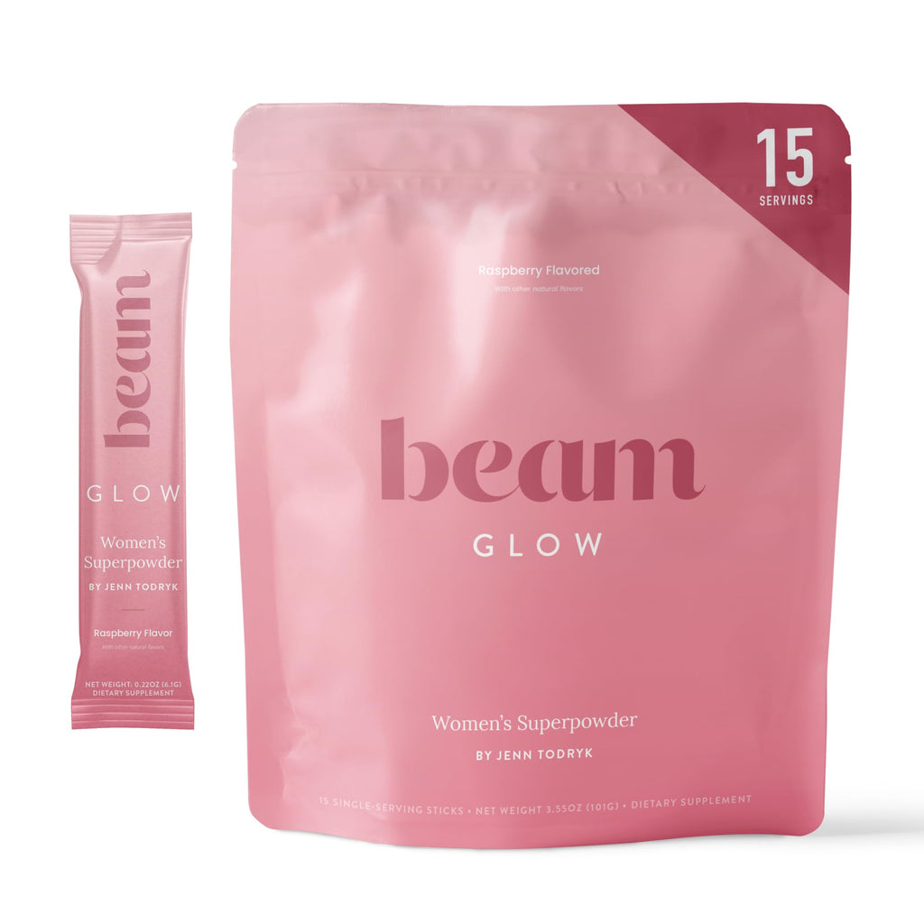 Beam Glow Hormone Balance Supplement for Women – Cortisol Supplement for Women, PMS Relief Supplement, Perimenopause & PCOS Support, Womens Vitamins, Thyroid Support with Ashwagandha & Selenium Beam Au supplements