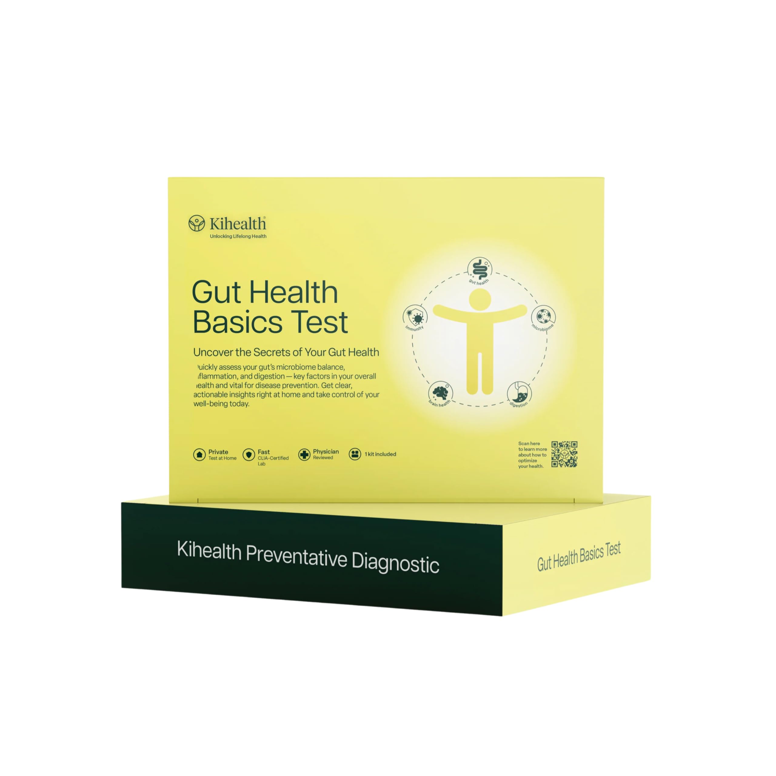 KiHealth – Gut Health Basics Test – at-Home Stool Test for Digestion, Inflammation, and Microbiome Balance – at-Home Kit Kihealth Au supplements