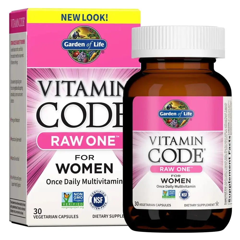 Garden of Life Multivitamin for Women, Vitamin Code Raw One for Women, Once Daily Women's Multi - 30 Capsules Garden of Life Au supplements
