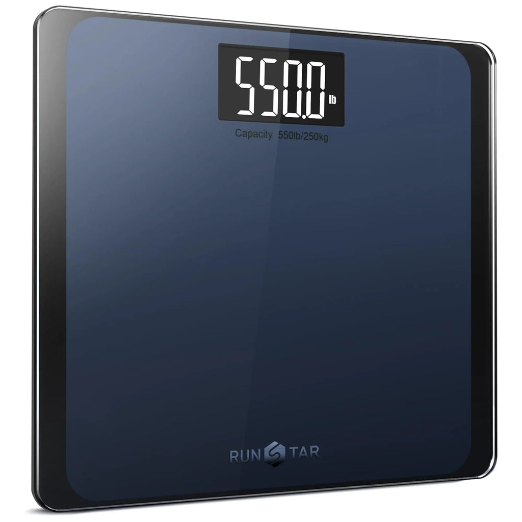 RunSTAR 550lb Bathroom Digital Scale for Body Weight with Ultra-Wide Platform and Large runstar Au supplements