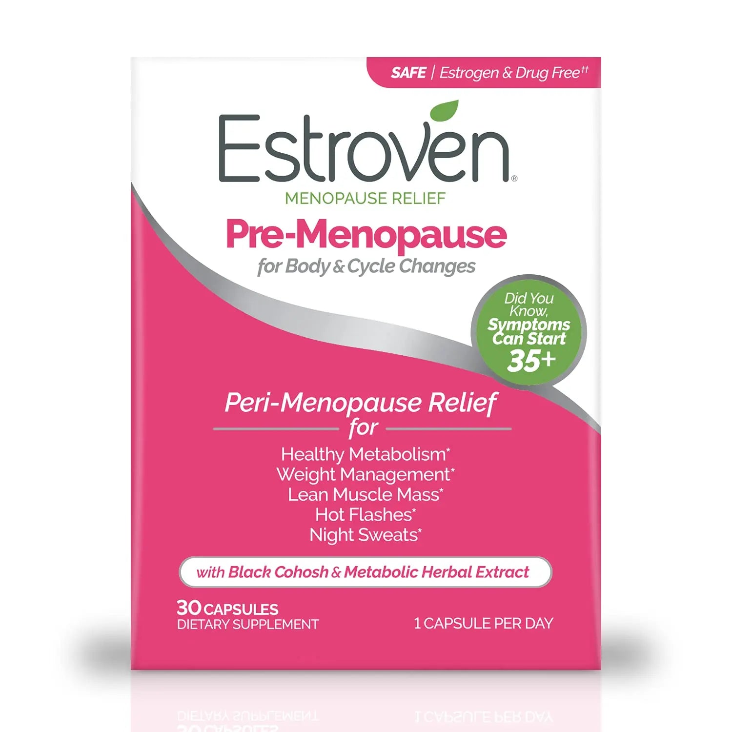 Estroven Pre-Menopause Relief, 30 Ct., Clinically Proven Ingredients, Provides Menopause Estroven Au supplements
