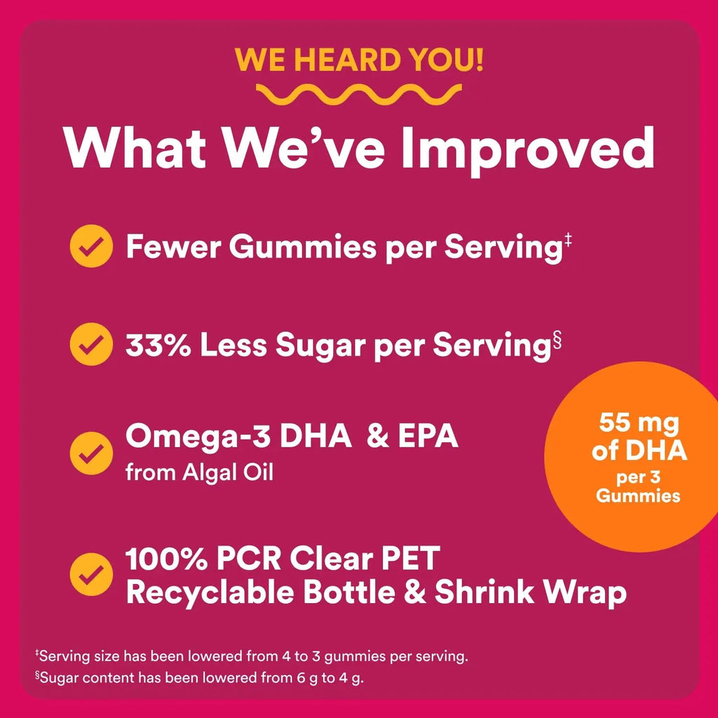 SmartyPants Multivitamin Gummy for Women 50 and Over - Improved Formula: Omega 3 (DHA/EPA), Methylfolate, CoQ10, Vitamin D3, C SmartyPants Au supplements