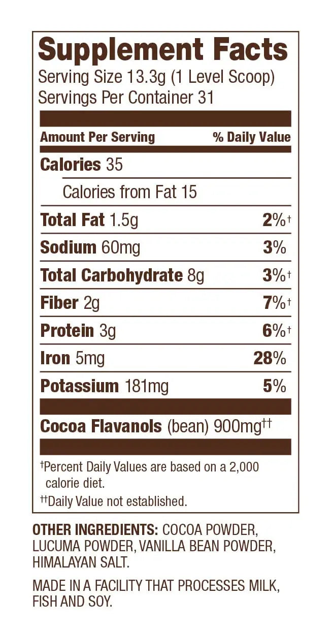FlavaMix Performance Cocoa Powder | 900mg of Cocoa Flavanols | Promotes Heart & Brain FlavaNaturals Au supplements