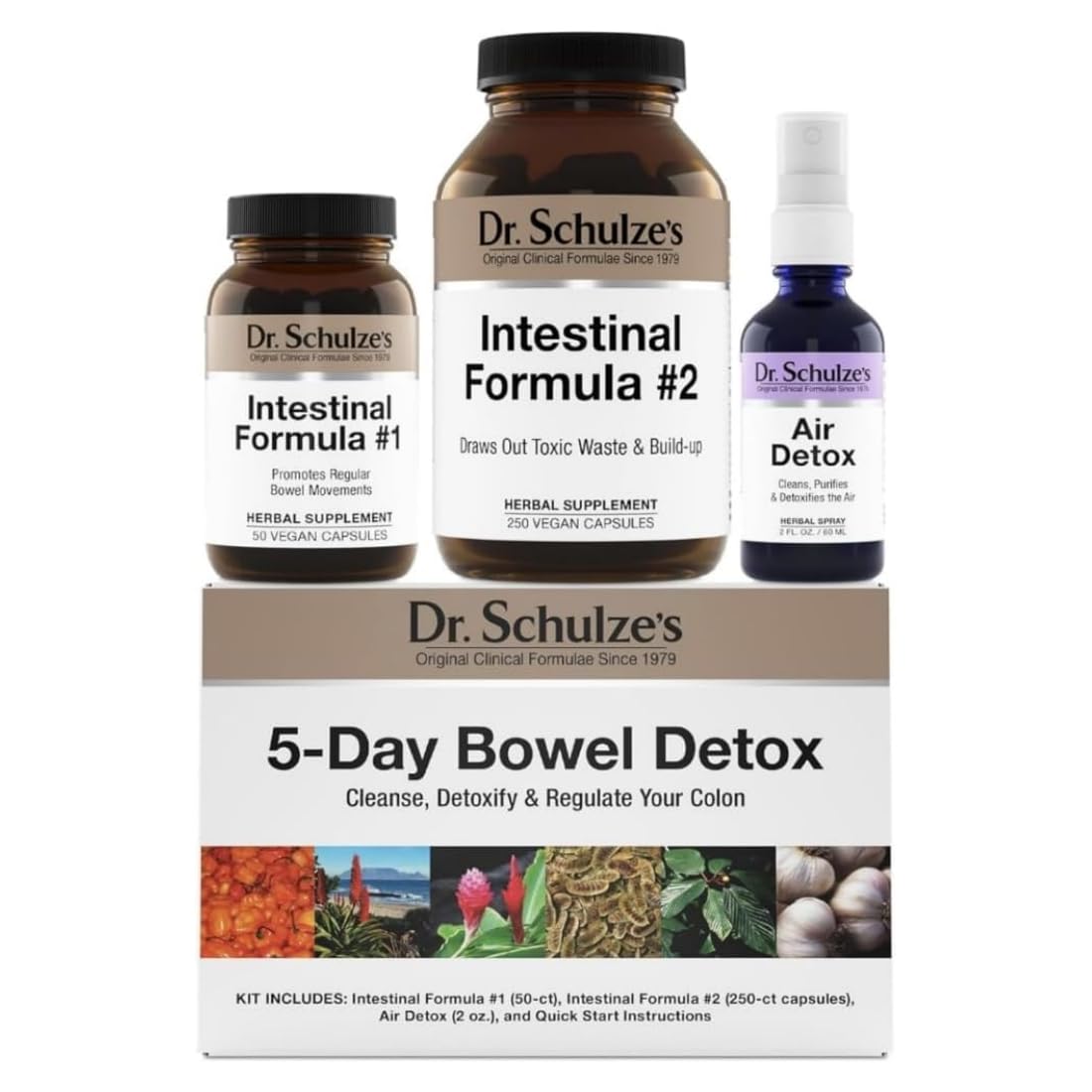 Dr. Schulze's 5-Day Bowel Detox - 5Day Cleanse Kit for a Gentle Bowel Reset - Supports Gut Health, Bloating & Easy Elimination - Natural, Clean Ingredients - Gluten-Free & Vegan Dr. Schulze's Au supplements