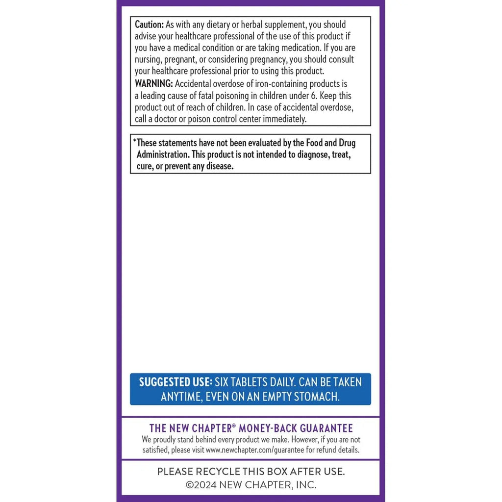 New Chapter Tiny Tabs Multivitamin with 20+ Nutrients for Immune, Cellular Energy & Stress Support, Including Vitamin D3 + B Vitamins, 192 Count New Chapter Au supplements