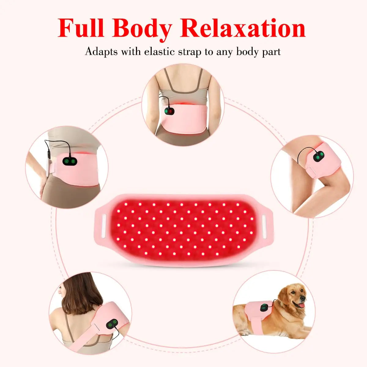 Red Light Therapy Belt for Body, Infrared Light Therapy for Pain Relief, Waterproof Red Light Therapy USUIE Au supplements