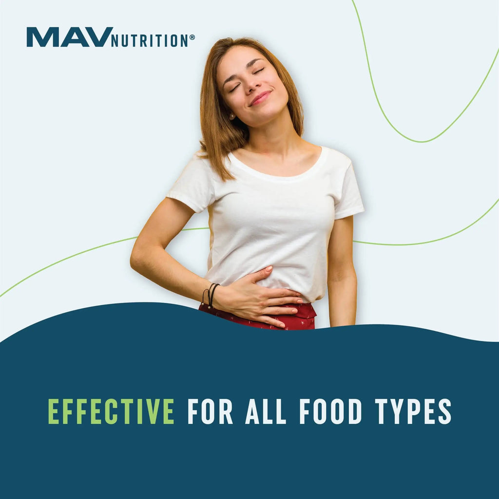 Digestive Enzymes with Probiotics for Bloating Relief & Digestive Health MAV NUTRITION Au supplements