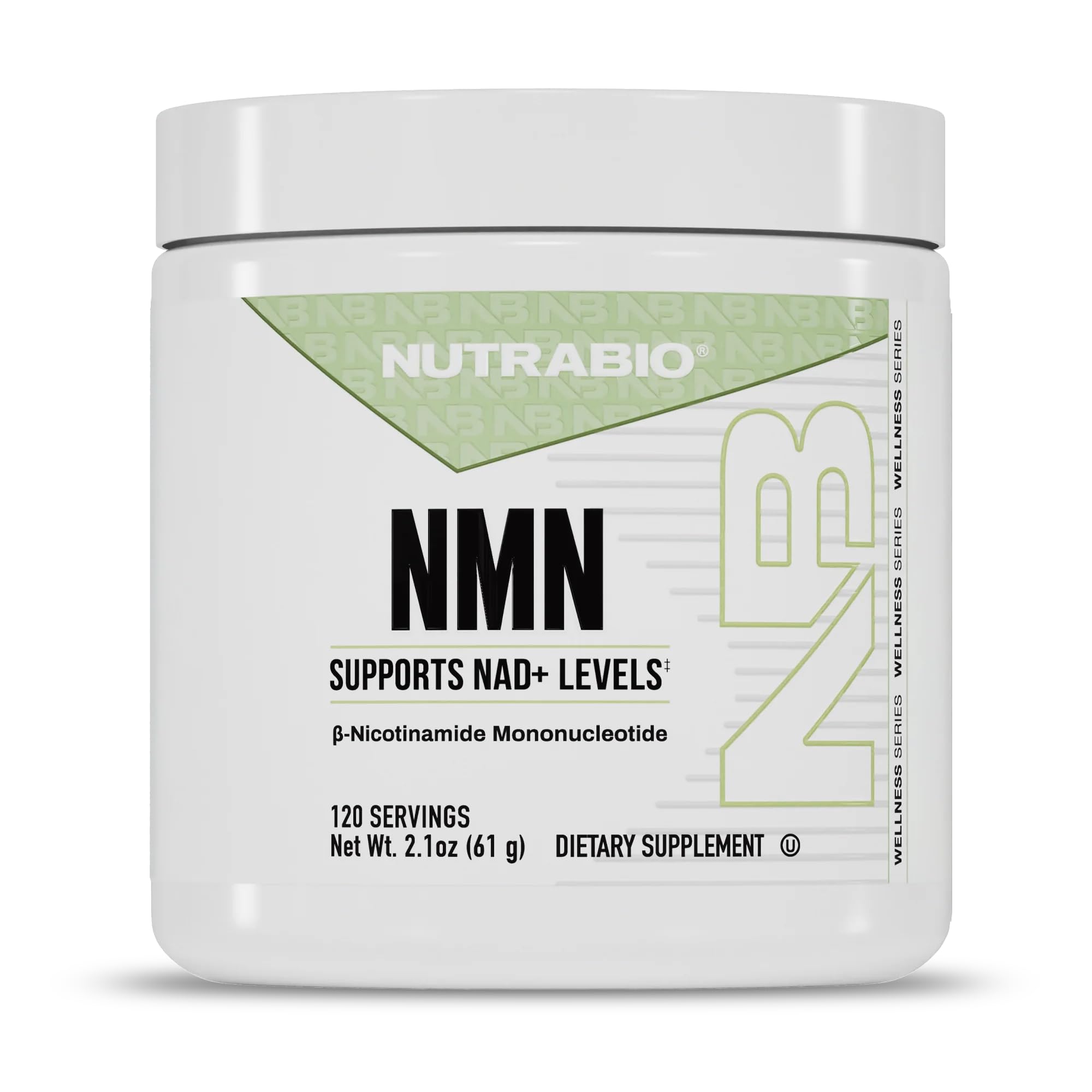 NutraBio NMN - NAD Supplement, Longevity Support, Boost NAD Levels, Increase Cellular Energy, Brain Health, Healthy Aging- 120 Servings NutraBio Au supplements