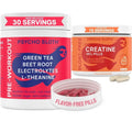 Pre Workout Pills and Creatine HCL Pills Bundle - Endless Energy, Muscle Growth, Endurance Goba Tea Au supplements