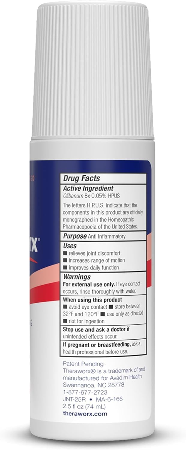Theraworx Fast-Acting Joint Relief Roll-On Joint Discomfort & Inflammation Relief - 2.5 Oz - 2 Count Theraworx Au supplements