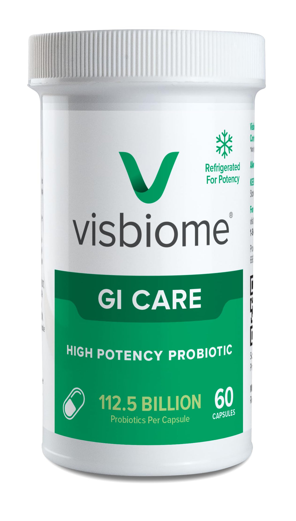 Visbiome® GI Care - High Potency Probiotic - 112.5 Billion CFU Live Probiotics, Original De Simone Formulation