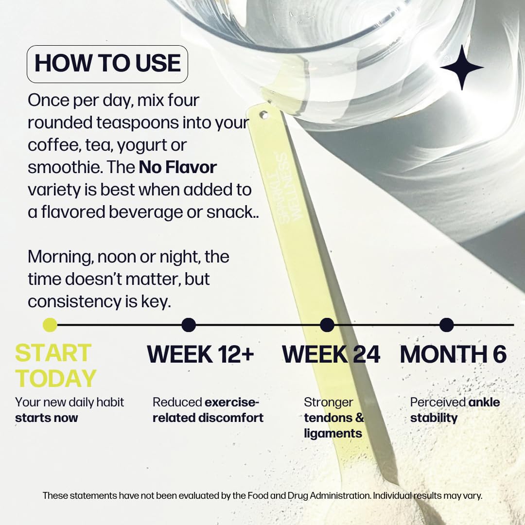 Sparkle Wellness FORTIGEL & TENDOFORTE Collagen Peptides | Collagen Powder with Calcium Ascorbate Vitamin C to Support Joint Mobility, Tendon & Ligament Health | Joint Boost (No Flavor) [30-Serves] Sparkle Wellness Au supplements