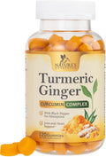 Turmeric Ginger Gummies - Vegan Turmeric Curcumin Gummy with 95% Curcuminoids Nature's Nutrition Au supplements