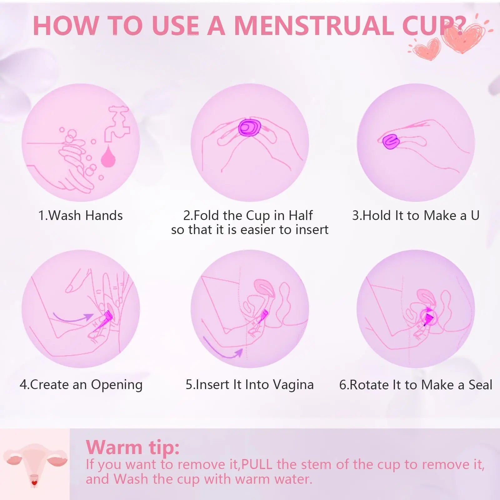 AURUZA Menstrual Cups, Set of 2 Reusable Period Cups Kit for Girls & Women, Silicone Soft Cups AURUZA Au supplements