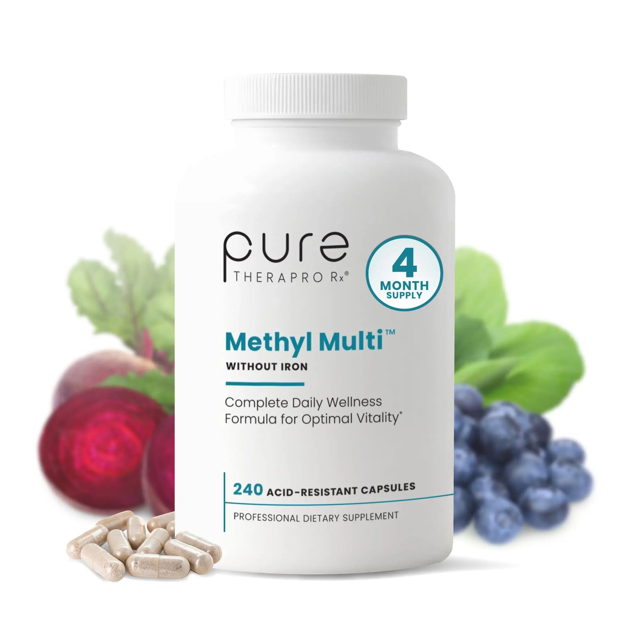 Pure Therapro Rx Methylated Multivitamin for Men and Women | Made in USA | Methyl Multi Without Iron Methyl B12 & Methylfolate Pure Therapro Rx Au supplements