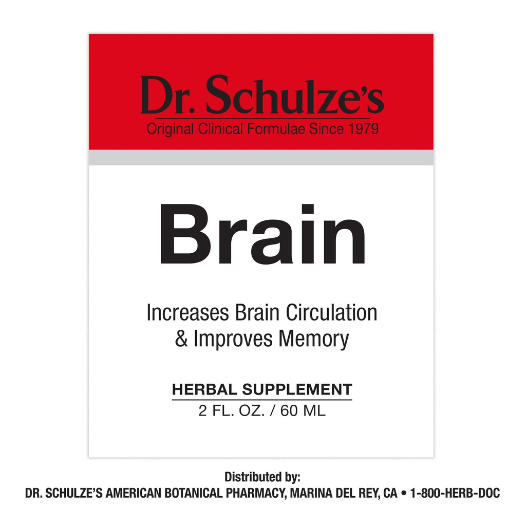 Dr. Schulze's Brain Formula 2 oz. - Vegan and Wild-Harvested | Stimulates Circulation and and Improved Mental Focus Dr. Schulze's Au supplements