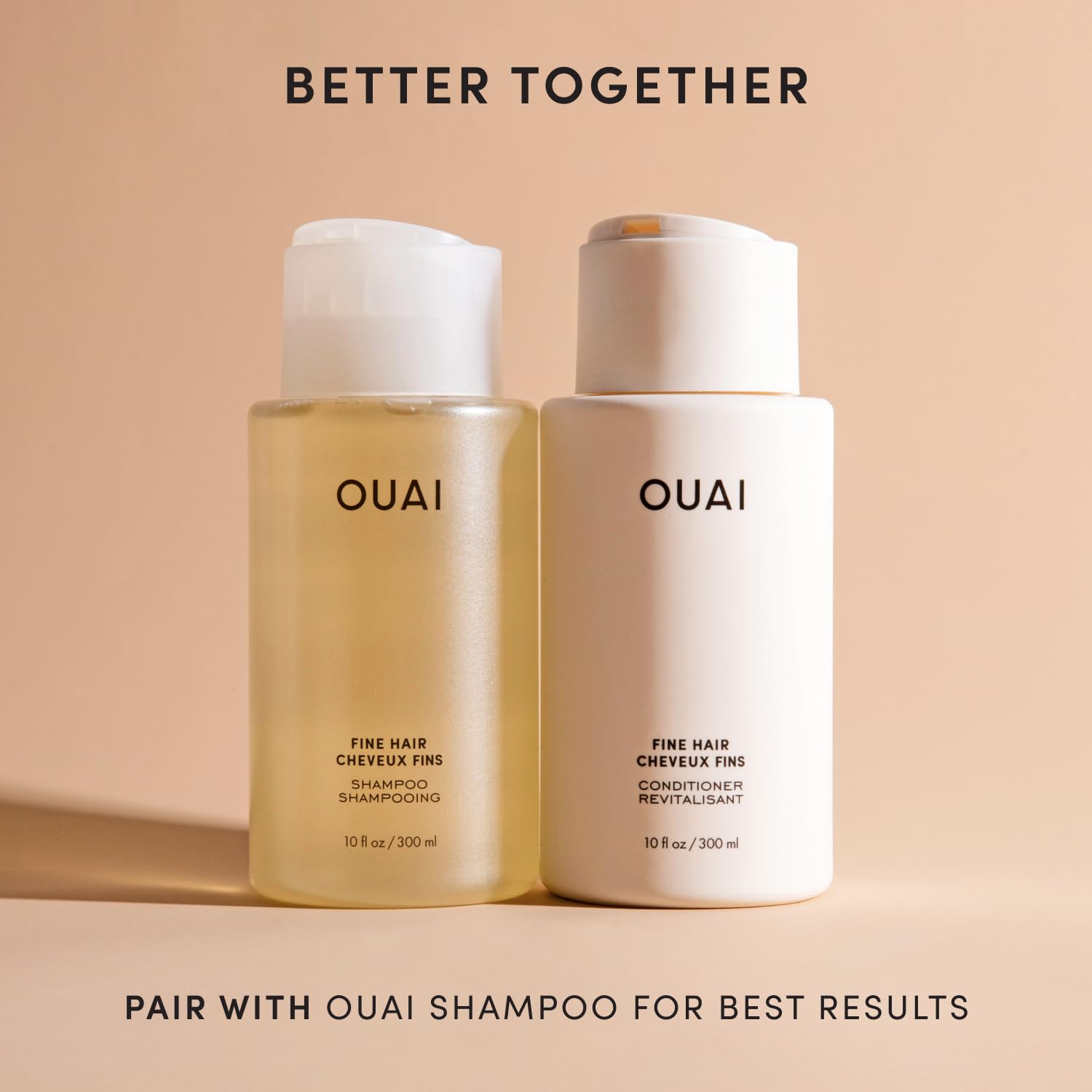 OUAI Fine Hair Conditioner Refill - Volumizing Conditioner Made with Keratin, Biotin and Chia Seed Oil - Adds Softness, Bounce and Volume - Free from Parabens, Sulfates, and Phthalates (32 Oz) OUAI Au supplements