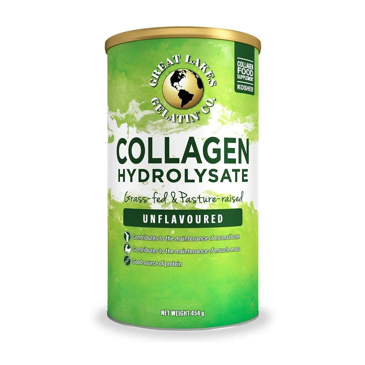 Great Lakes Gelatin Collagen Hydrolysate, Grass-Fed Bovine Hydrolysed Collagen Peptides Protein Great Lakes Gelatin Au supplements