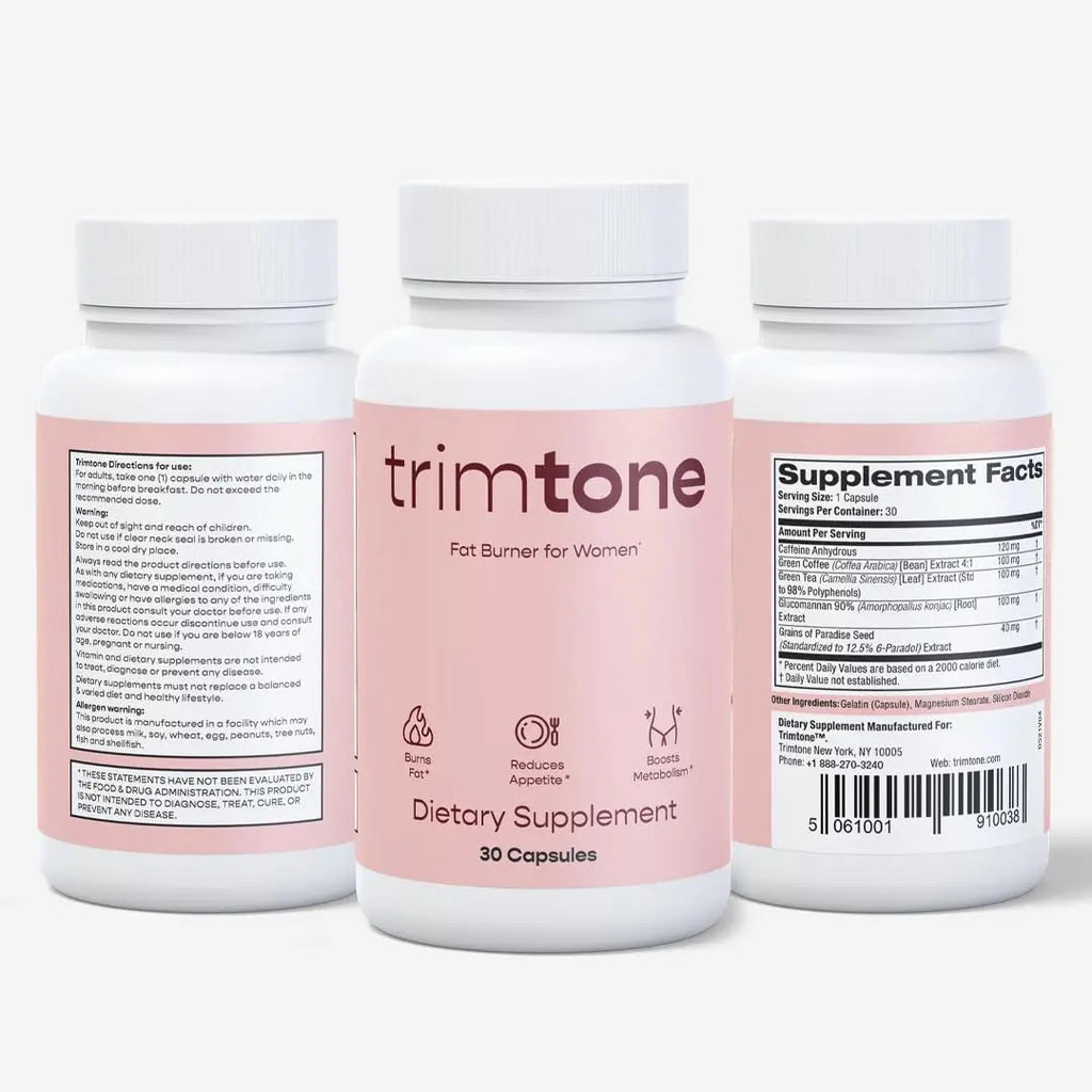 Trimtone Pills, 100% Natural Weight Management Formula for Women, Mood & Energy Trimtone Au supplements
